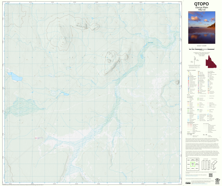 Darcys Plain (7962-33) Map by Department of Natural Resources and Mines ...