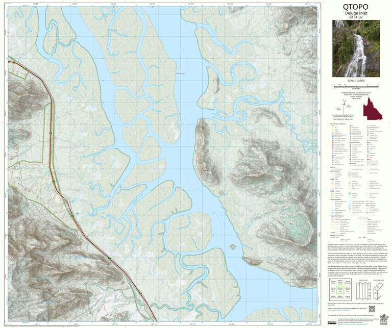 Gunt Inlet Map Deluge Inlet (8161-32) Map by Department of Natural Resources and Mines ...