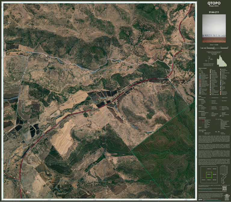Den-Barm (9144-211i) Map by Department of Natural Resources and Mines ...