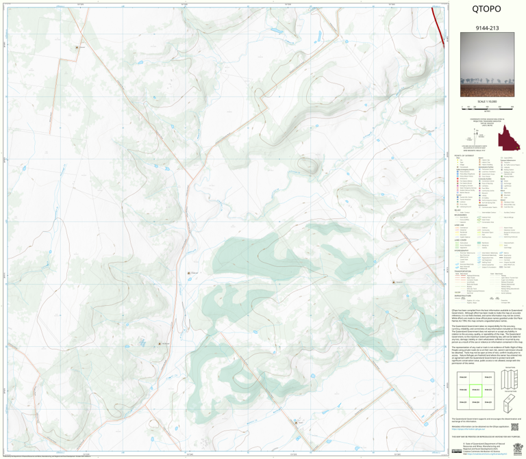Den-Barm (9144-213) Map by Department of Natural Resources and Mines ...