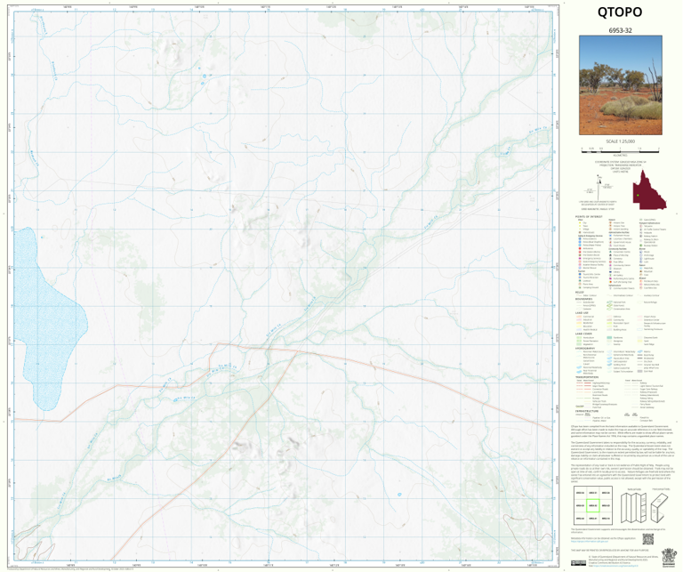 Digby Peaks (6953-32) Map by Department of Natural Resources and Mines ...