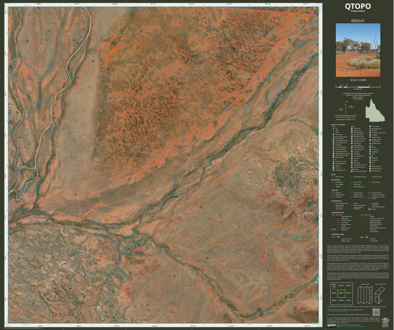 Digby Peaks (6953-41i) Map by Department of Natural Resources and Mines ...