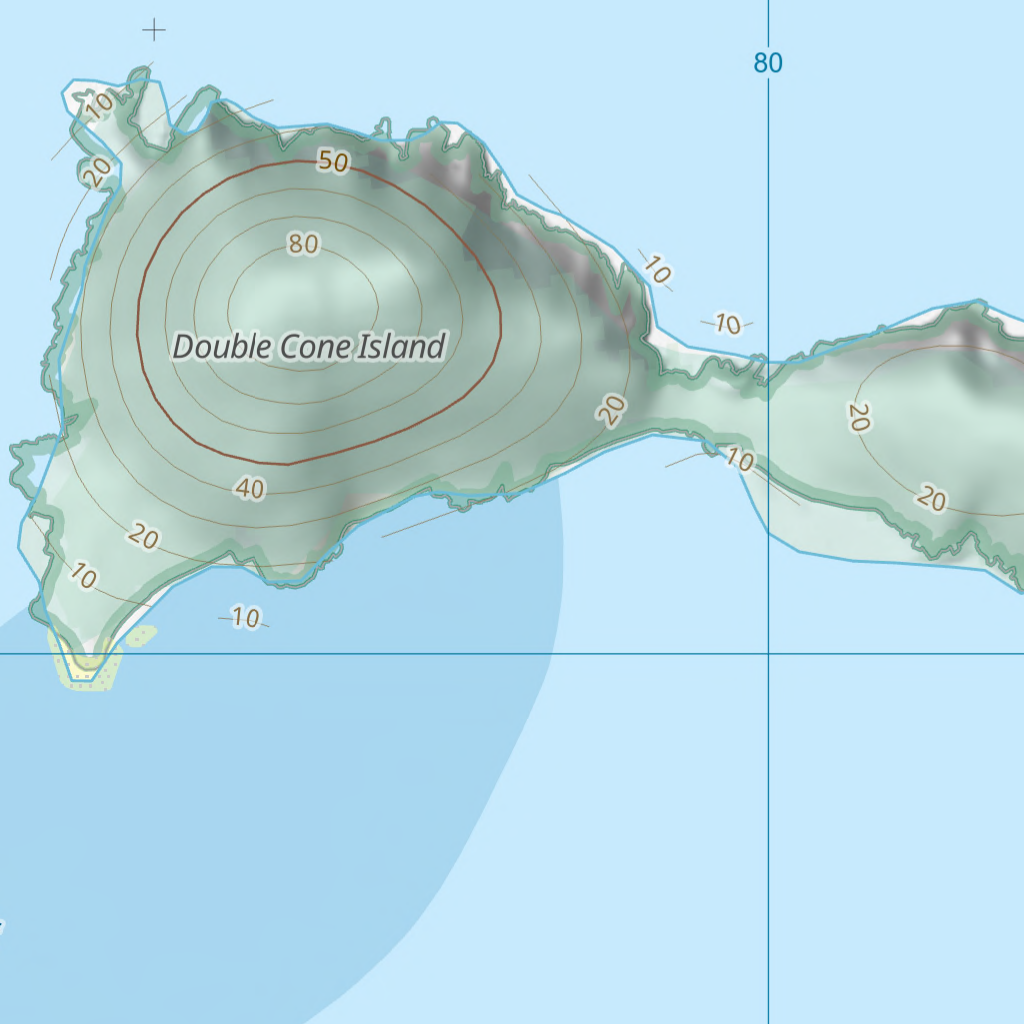 Dat Cone Map Double Cone Island (8657-412) Map by Department of Natural Resources ...