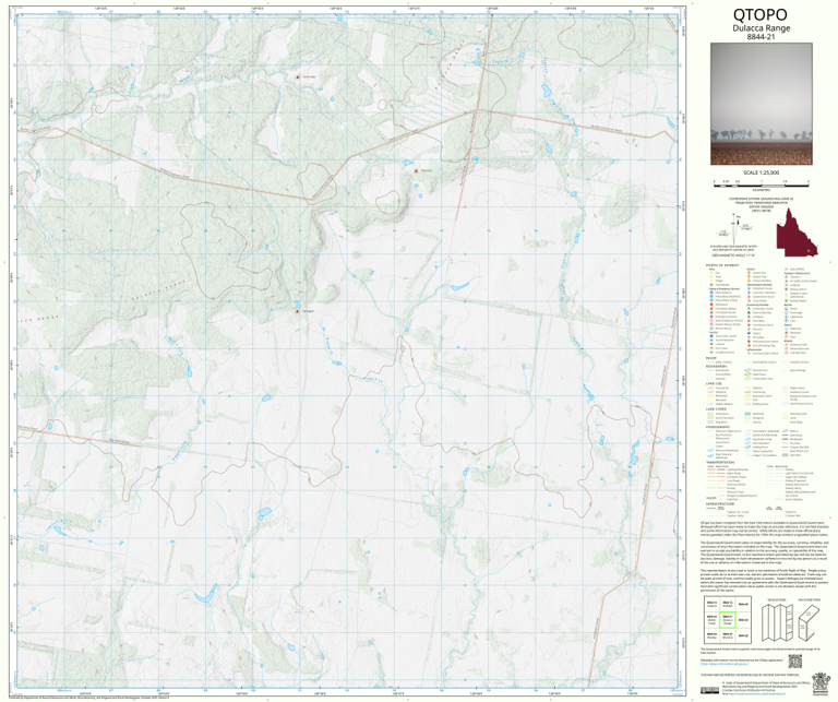 Dulacca Range (8844-21) Map by Department of Natural Resources and ...