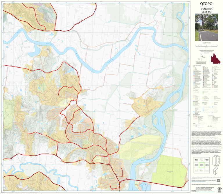 Dunethin (9544-443) Map by Department of Natural Resources and Mines ...