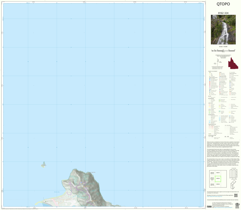 Dunk Island (8162-324) Map by Department of Natural Resources and Mines ...