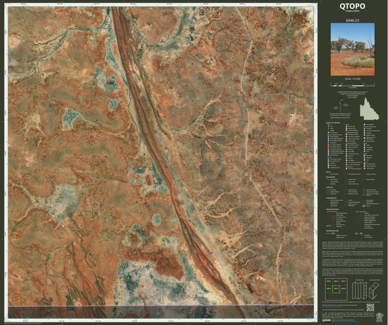 Durrie (6946-23i) Map by Department of Natural Resources and Mines ...