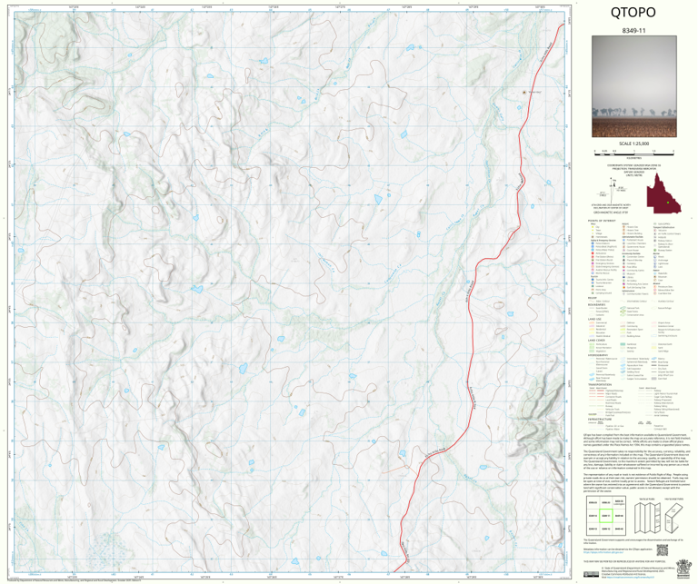 Echo Hills (8349-11) Map by Department of Natural Resources and Mines ...