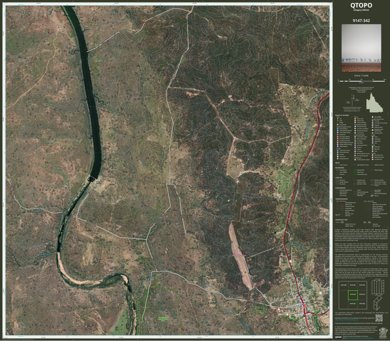 Eidsvold (9147-342i) Map by Department of Natural Resources and Mines ...