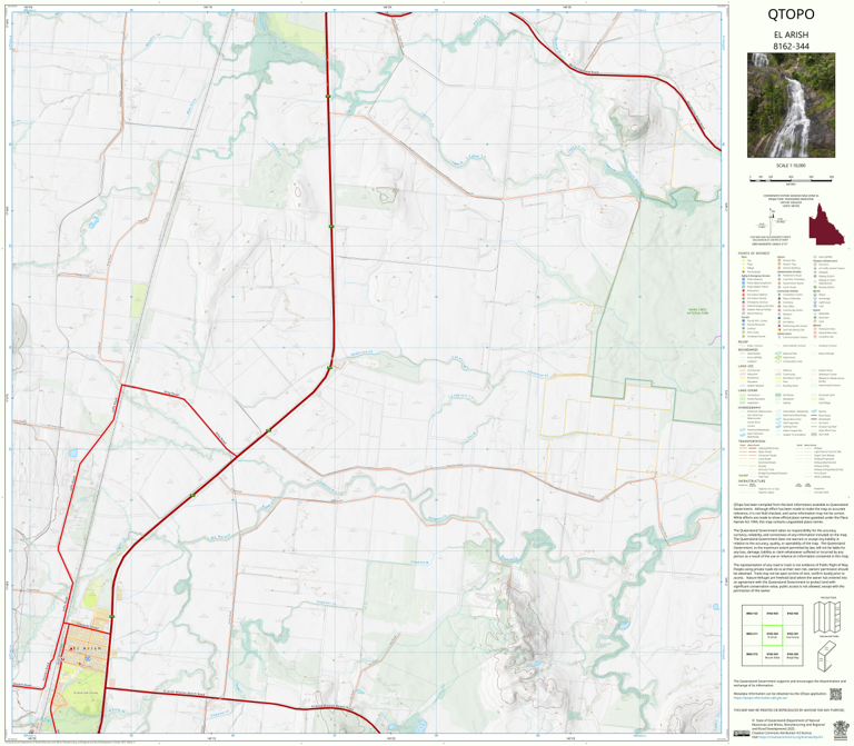 El Arish (8162-344) Map by Department of Natural Resources and Mines ...