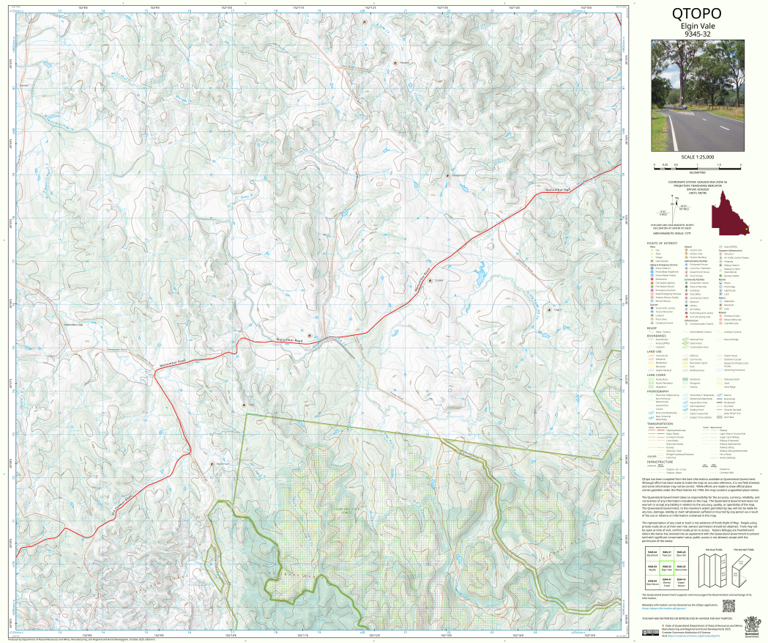 Elgin Vale (9345-32) Map by Department of Natural Resources and Mines ...