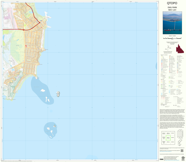 Emu Park (9051-241) Map by Department of Natural Resources and Mines ...