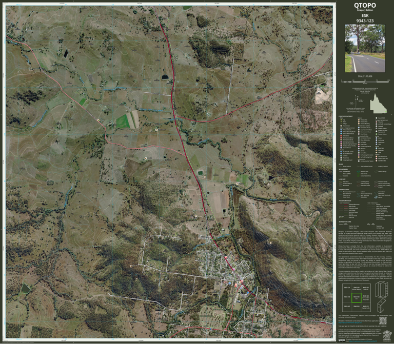 ESK (9343-123i) Map by Department of Natural Resources and Mines ...