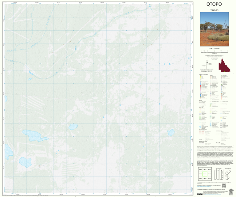 Eulo (7941-13) Map by Department of Natural Resources and Mines ...