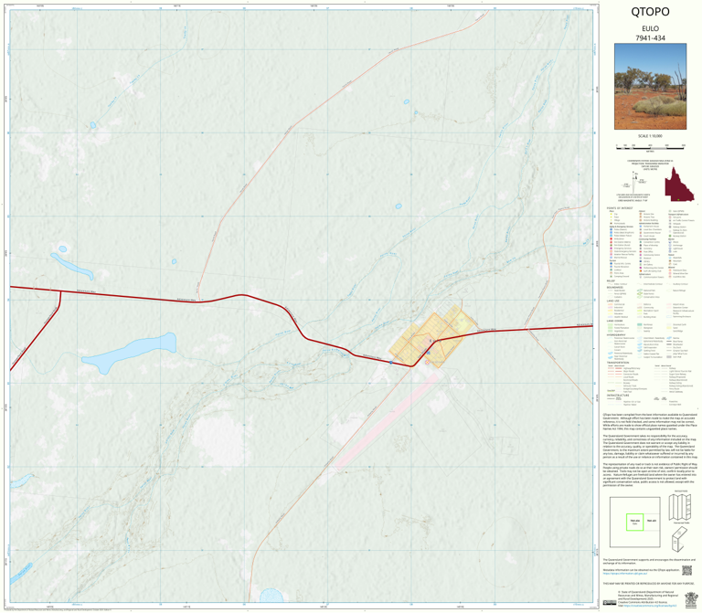 Eulo (7941-434) Map by Department of Natural Resources and Mines ...