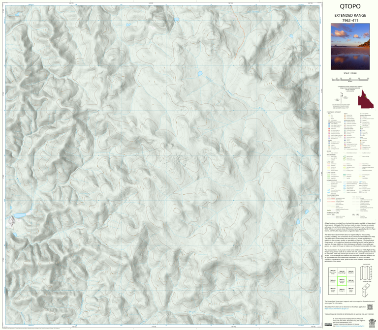 Extended Organization Map Extended Range (7962-411) Map by Department of Natural Resources and ...