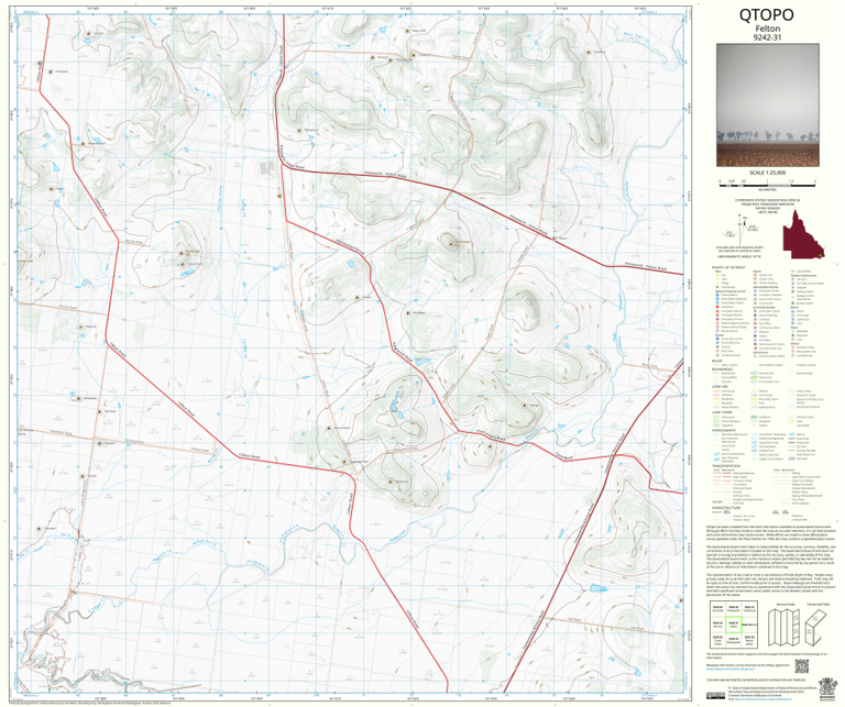 Felton (9242-31) Map by Department of Natural Resources and Mines ...