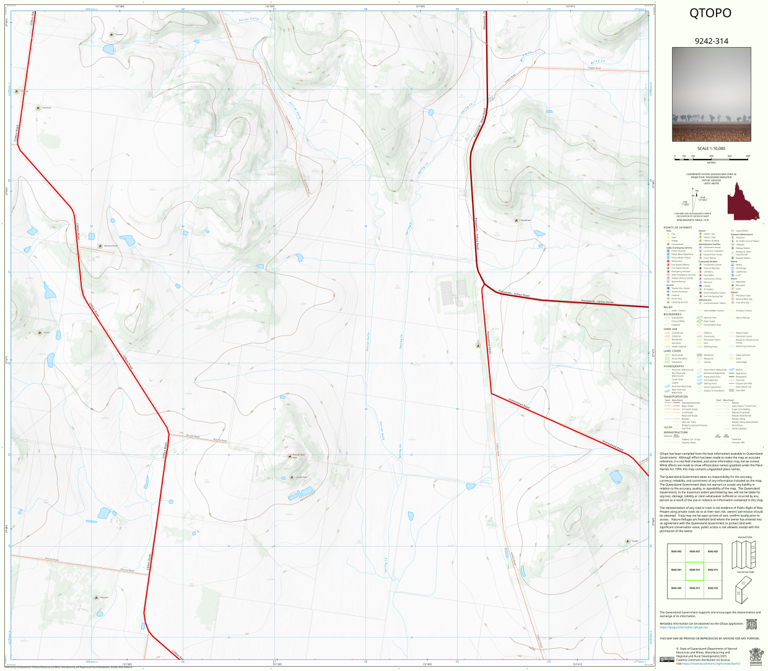 Felton (9242-314) Map by Department of Natural Resources and Mines ...