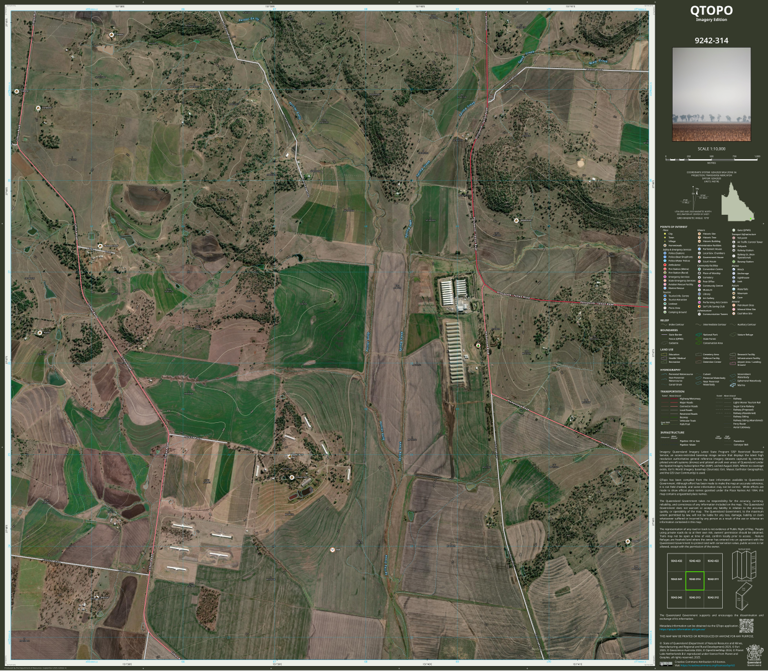 Felton (9242-314i) Map by Department of Natural Resources and Mines ...