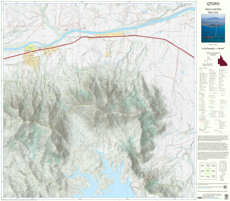 Hatton Map Finch Hatton (8655-424) Map by Department of Natural Resources and ...