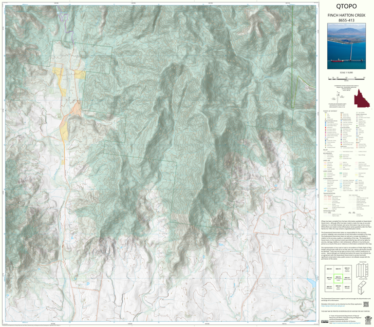 Finch Hatton Creek (8655-413) Map by Department of Natural Resources ...