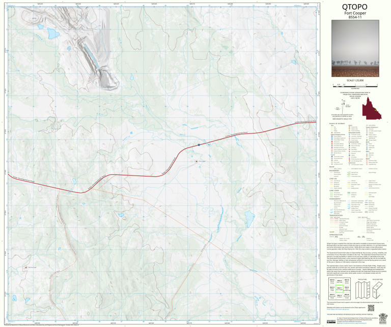 Fort Cooper (8554-11) Map by Department of Natural Resources and Mines ...