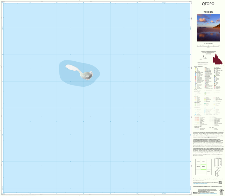 Gabba Island (7478-312) Map by Department of Natural Resources and ...