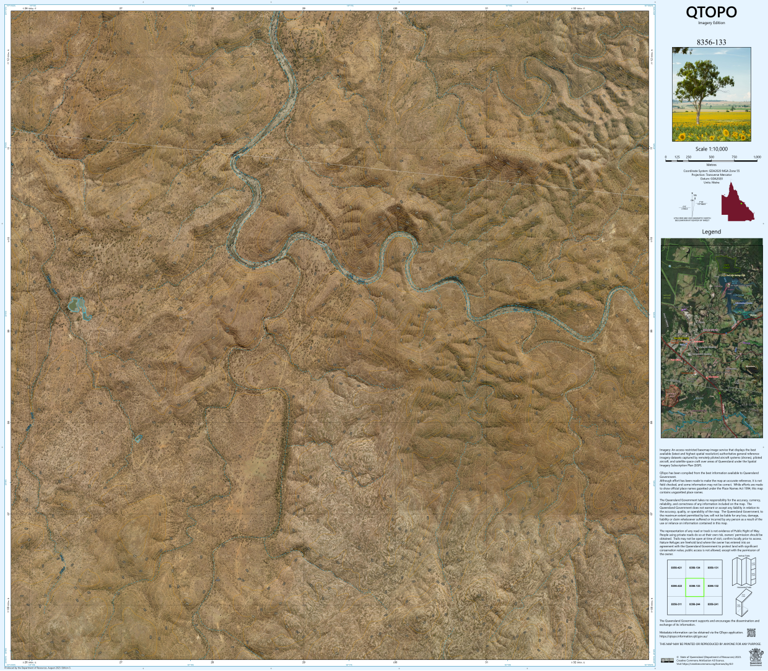 Gap Creek (8356-133i) Map by Department of Natural Resources and Mines ...