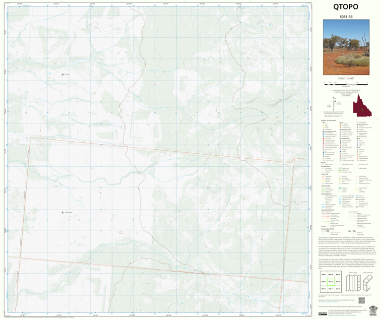 Garfield (8051-33) Map by Department of Natural Resources and Mines ...