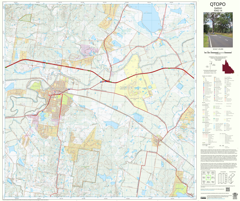 Gatton (9342-14) Map by Department of Natural Resources and Mines ...