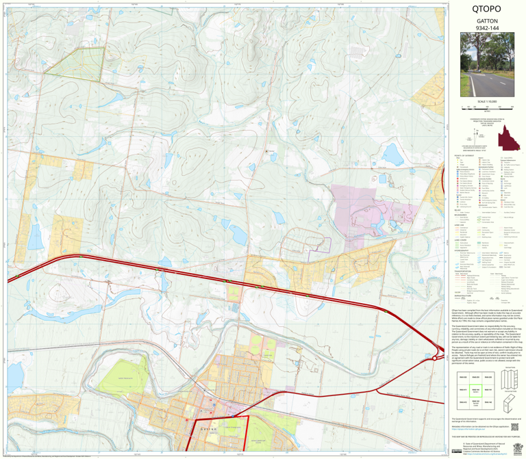 Gatton (9342-144) Map by Department of Natural Resources and Mines ...