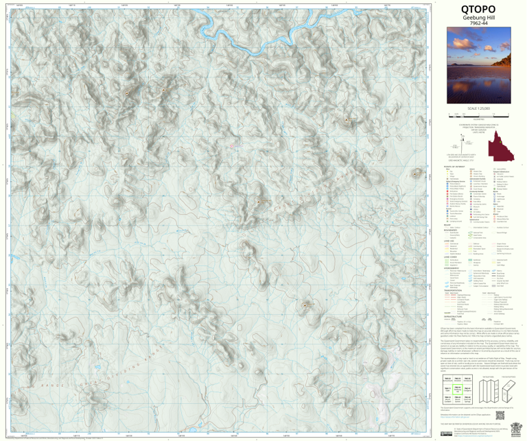 Geebung Hill (7962-44) Map by Department of Natural Resources and Mines ...