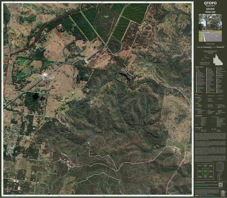 GEHAM (9343-334i) Map by Department of Natural Resources and Mines ...