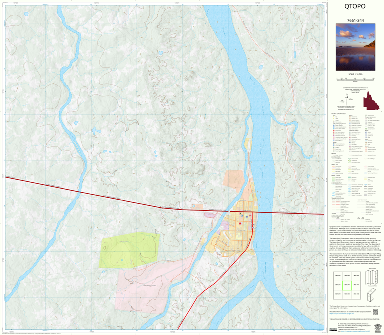 Georgetown (7661-344) Map by Department of Natural Resources and Mines ...