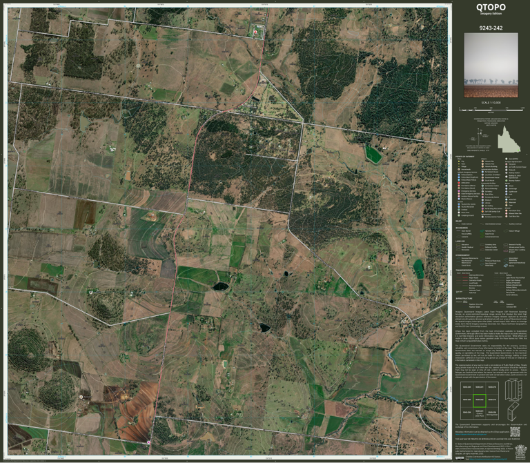 Goombungee (9243-242i) Map by Department of Natural Resources and Mines ...