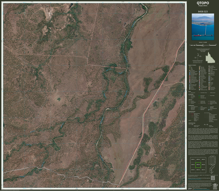 Gumlu (8458-323i) Map by Department of Natural Resources and Mines ...
