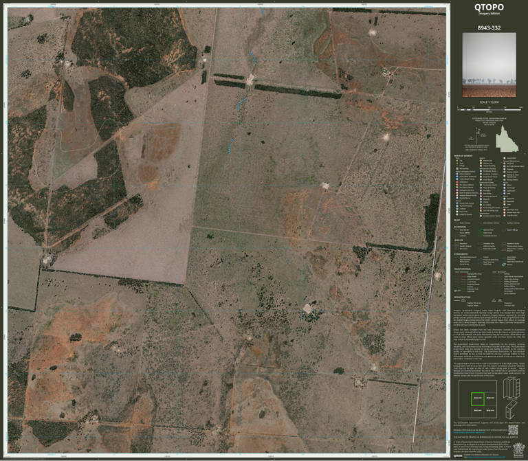 Hannaford (8943-332i) Map by Department of Natural Resources and Mines ...