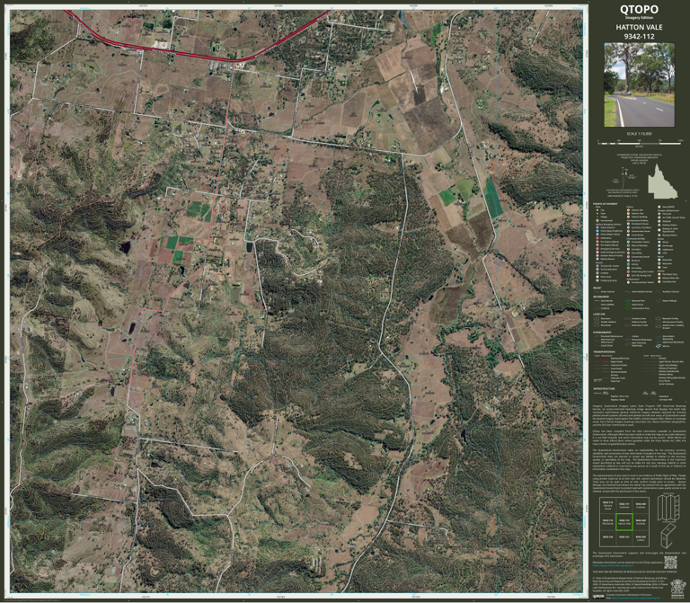 Hatton Map HATTON VALE (9342-112i) Map by Department of Natural Resources and ...