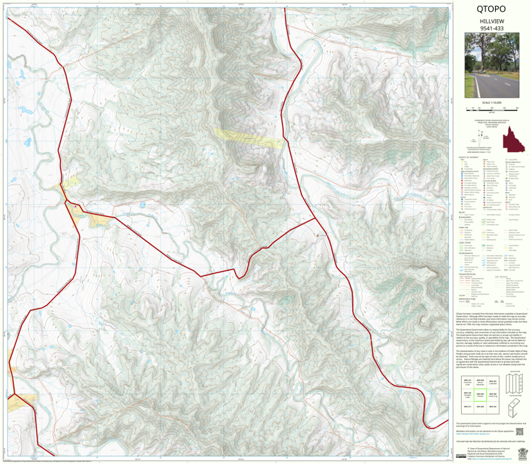 Hillview (9541-433) Map by Department of Natural Resources and Mines ...