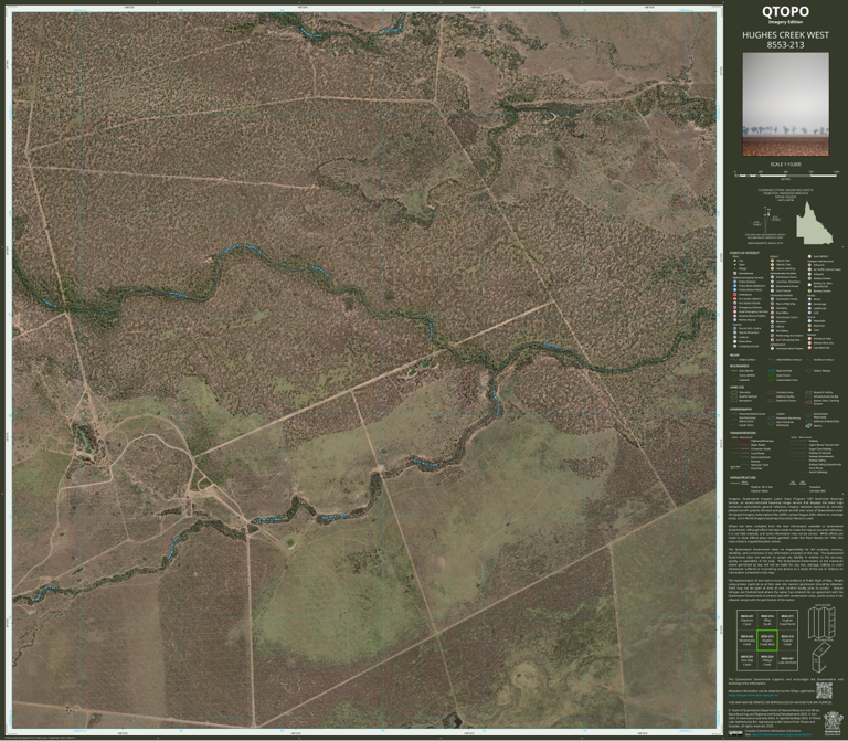 Hughes Map HUGHES CREEK WEST (8553-213i) Map by Department of Natural Resources ...