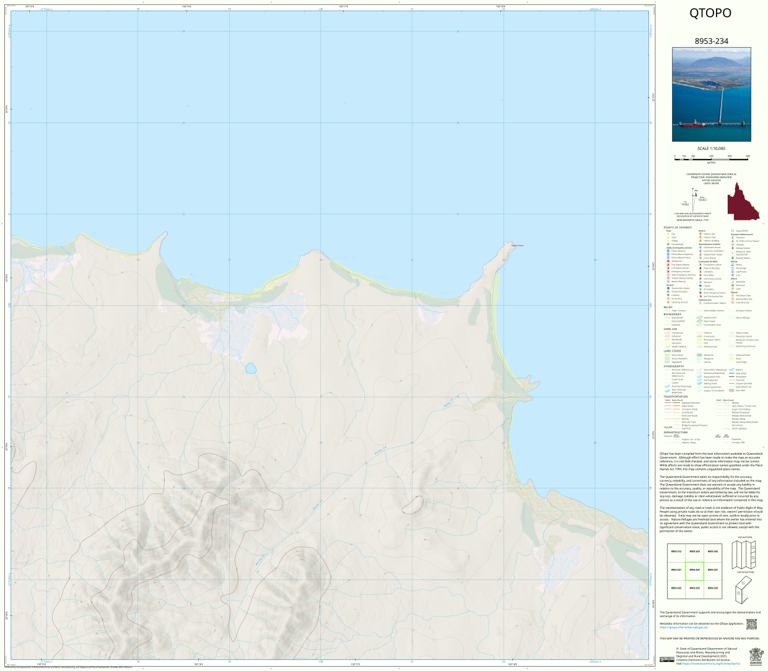 Huttonvale (8953-234) Map by Department of Natural Resources and Mines ...