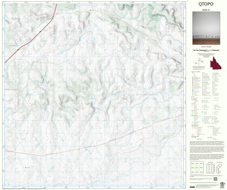 Injune Map Injune (8646-31) Map by Department of Natural Resources and Mines ...
