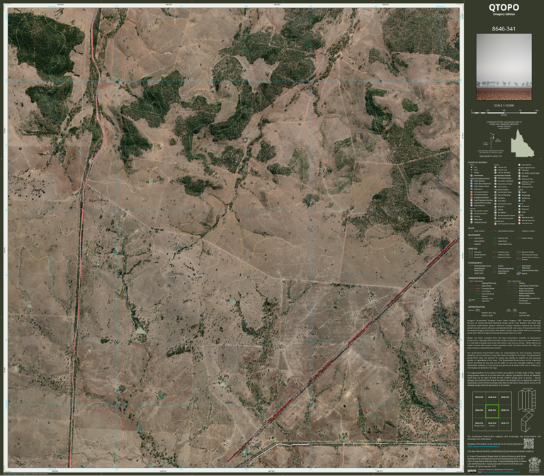 Injune (8646-341i) Map by Department of Natural Resources and Mines ...