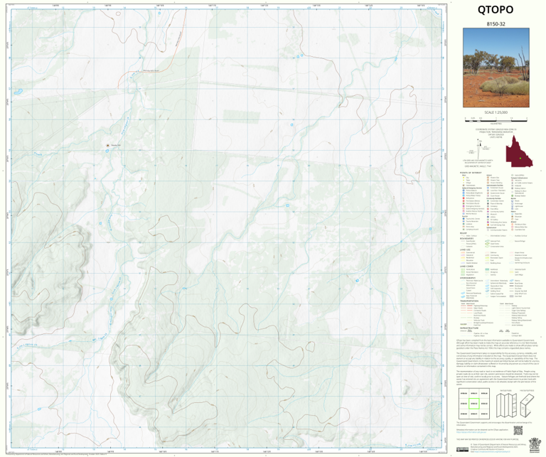 Jericho (8150-32) Map by Department of Natural Resources and Mines ...