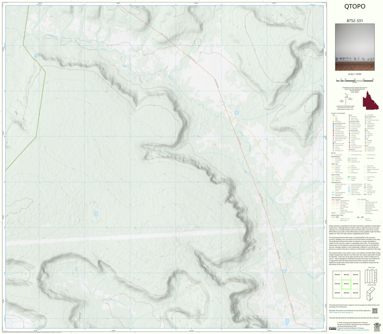 Junee (8752-331) Map by Department of Natural Resources and Mines ...