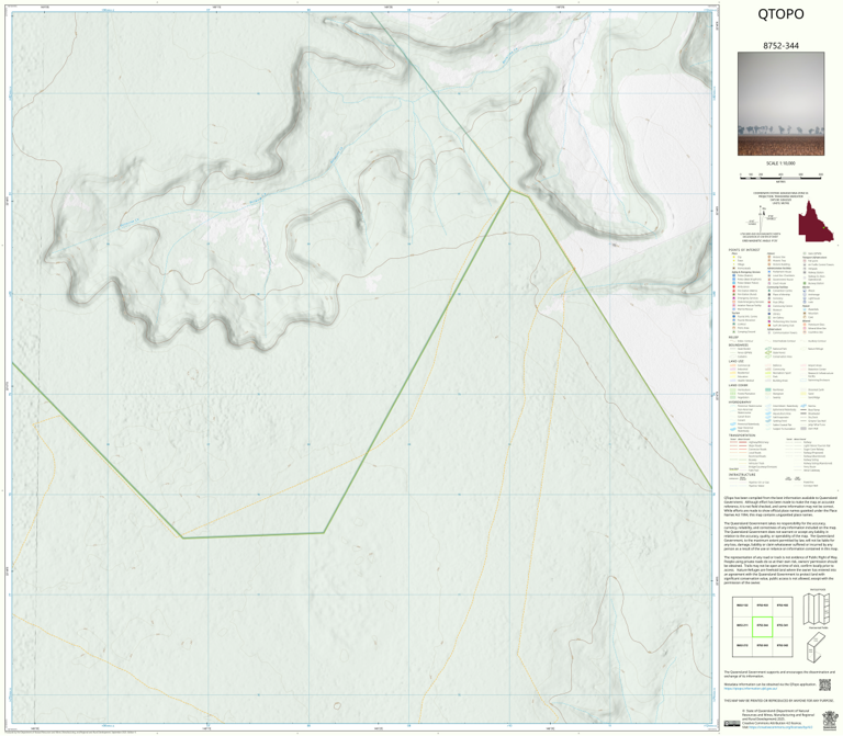 Junee (8752-344) Map by Department of Natural Resources and Mines ...