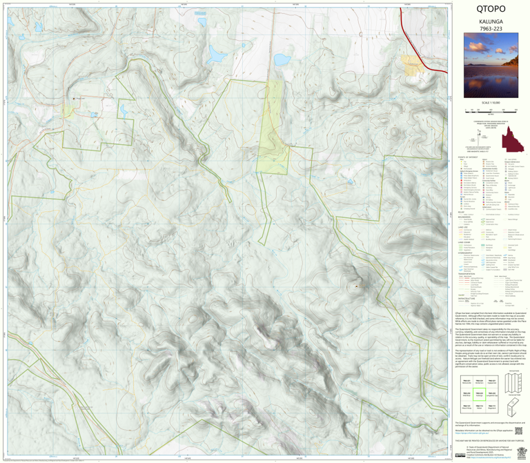 Kalunga (7963-223) Map by Department of Natural Resources and Mines ...