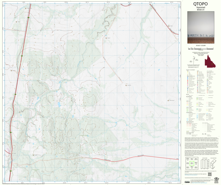 Kammel (8550-31) Map by Department of Natural Resources and Mines ...