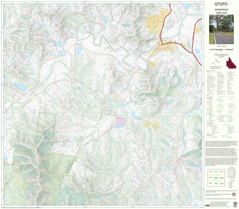 Kandanga (9445-324) Map by Department of Natural Resources and Mines ...