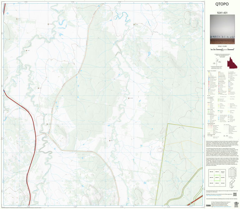 Karara (9241-431) Map by Department of Natural Resources and Mines ...